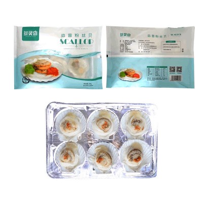 蒜蓉粉丝扇贝源头批发扇贝肉半成品冷冻产品即食海菜大连海鲜工厂 5盒起批图5
