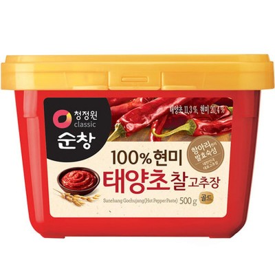 韩国清净园500g辣椒酱 石锅拌饭年糕酱 部队火锅甜辣椒酱韩式辣酱 2盒起批