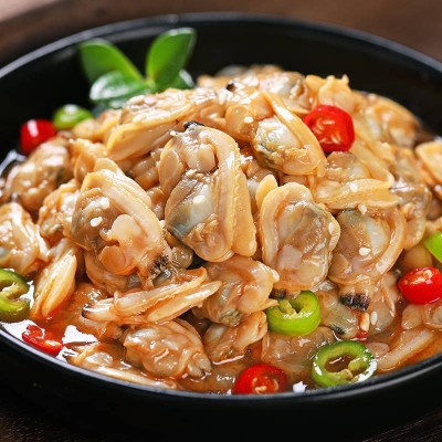 麻辣花蛤罐头海鲜零食即食小吃蛤蜊酱肉麻辣零食下饭菜熟食 2盒起批图2