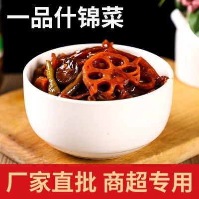 什锦菜酱菜八宝菜混合罐装开胃小咸菜配粥咸菜下饭菜咸菜大全香脆 3盒起批图4
