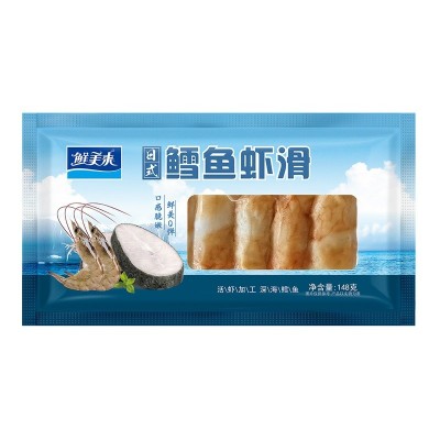 鲜美来日式鳕鱼虾滑148g夹心竹轮虾滑卷新鲜冷冻火锅豆捞海鲜食材图5