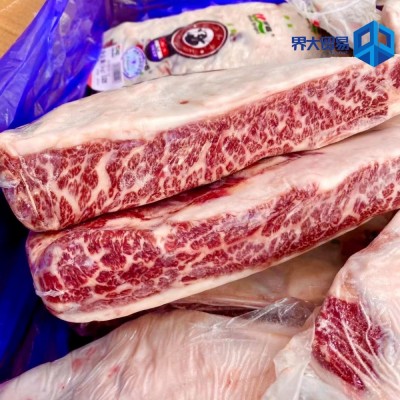 国产龙江和牛腹肉M9+牛小排安格斯牛仔骨雪花原切牛排韩式烤肉图2