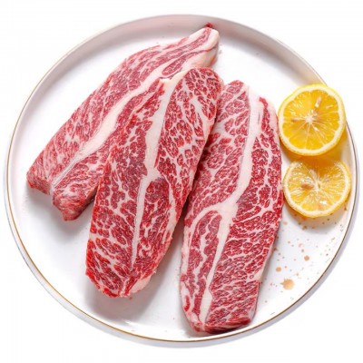 国产龙江和牛腹肉M9+牛小排安格斯牛仔骨雪花原切牛排韩式烤肉图5