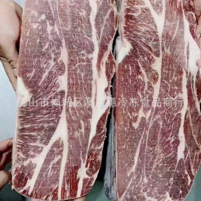 美国628厂969厂3D红标上脑牛排肉prime原切谷饲雪花冷冻批发酒店图3