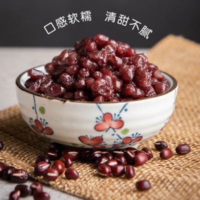 厂家批发开袋即食 奶茶店专用红豆蜜豆 糖纳红小豆熟馅料豆沙馅 15箱起批图3