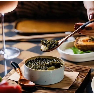 卡露伽鲟鱼子酱7年caviar10g即食黑鱼籽酱罐头寿司食材鱼子酱 5盒起批图4