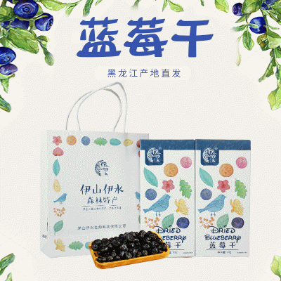 东北特产蓝莓干休闲零食蓝莓果干蓝莓蜜饯礼盒装厂家招代理 2盒起批图4