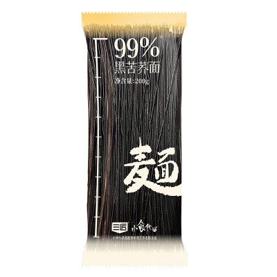 【三匠纯苦荞面】大凉山黑苦荞荞麦面免煮饱腹代餐面条主食拌面素图4
