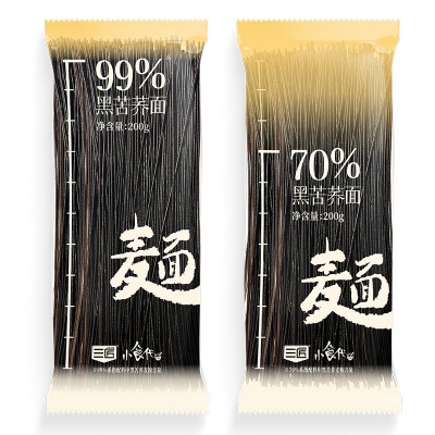 【三匠纯苦荞面】大凉山黑苦荞荞麦面免煮饱腹代餐面条主食拌面素图3