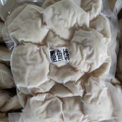 手打墨鱼饼酒店茶餐厅广式小吃潮汕特色速冻鱼丸餐饮商用鱼饼现货图2