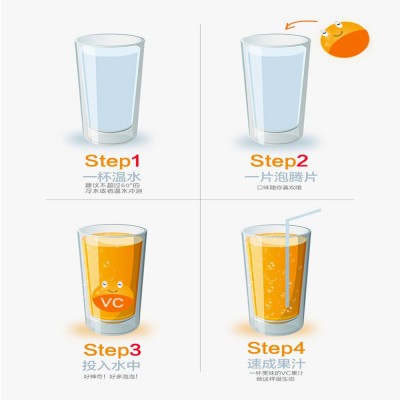源头厂家 维生素c加钙 甜橙口味vc泡腾片 厂家定制 泡腾片oem图5