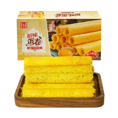 广御园澳门风味香脆蛋卷原味/紫菜味/榴莲味150g图4