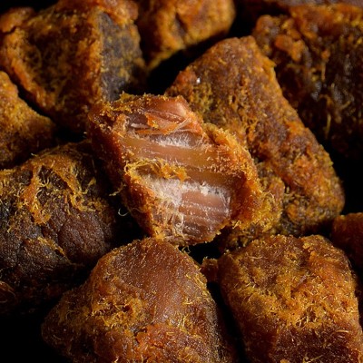 猪肉干五香味猪肉粒办公休闲食品原味风干肉干肉粒展会景区零食图4