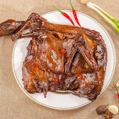 湖南特产酱板鸭 源头工厂批发湖南特产酱板鸭 常德辣味零食酱板鸭图3
