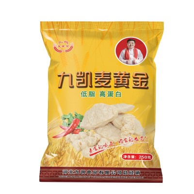 九凯麦黄金250g串状整箱商用面筋饭店干面筋烧烤涮锅素肉素食干货图5