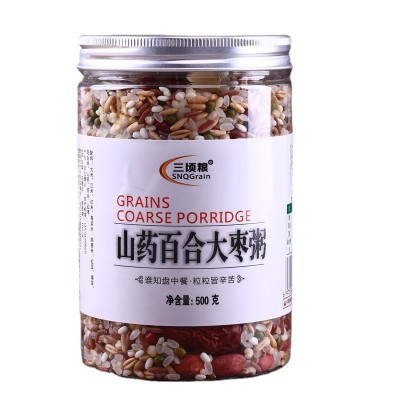 三顷粮 营养八宝粥原料 杂粮组合粥料 500克桶 腊八粥 八宝米料图4