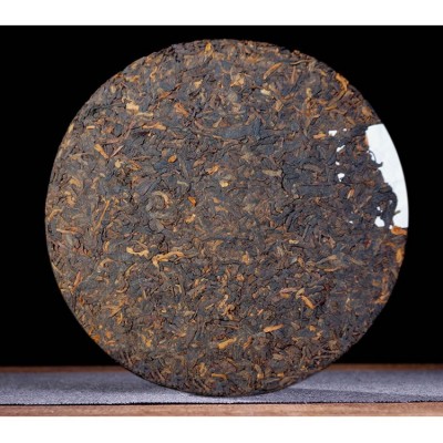 越陈越香普洱茶熟茶云南勐海茶树王口粮七子饼357g茶叶宫廷图3