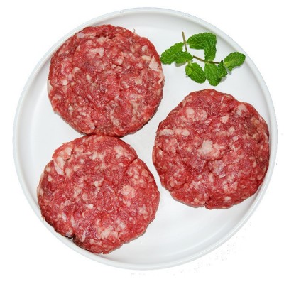 罗克威登半成品牛排早餐牛肉饼馅饼汉堡家用便捷油炸新鲜片 装100g图5