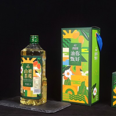 谛品居油你甄好山茶橄榄调和油礼盒装厂供1L西班牙食用油伴手礼图3