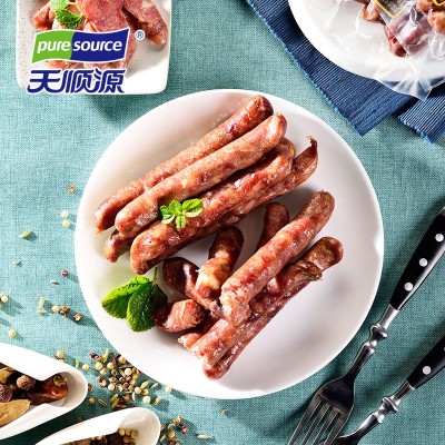 天顺源牛肉香槟肠160g清真哈尔滨红肠肉肠东北特产批发货源充足图3