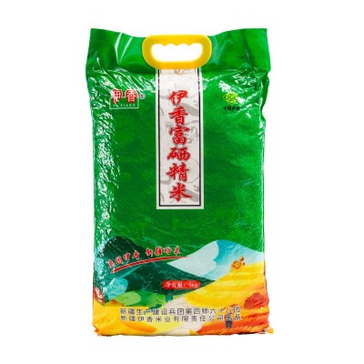 伊香富硒精米5kg家用袋装新疆察布查尔县鸭稻大米粳米营养图5