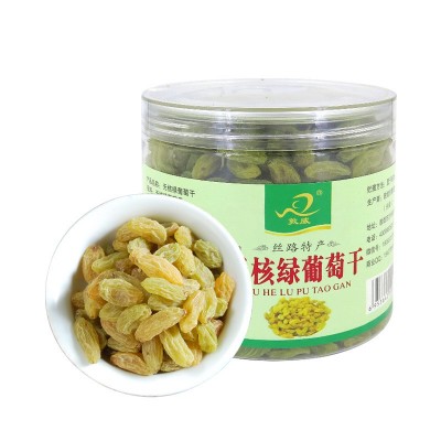 新疆无核绿葡萄干敦煌特产敦威罐装450g休闲小吃办公室零食果干图5
