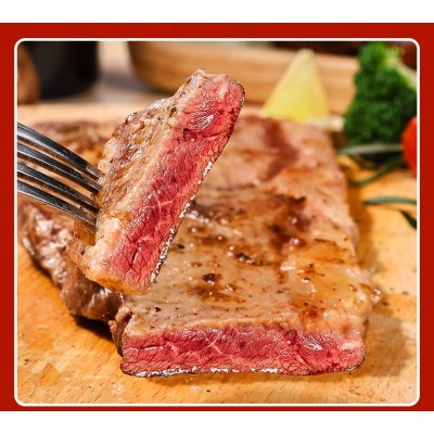 自助餐牛排黑椒西冷原切牛排厚切眼肉调理街头餐饮冷冻牛排批发图2