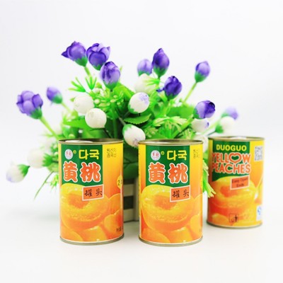 多国 韩文黄桃罐头425g*12罐图4