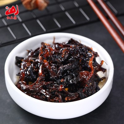 油鸡枞菌即食红土园厂家直销云南特产即食200g下饭菜瓶装蘑菇香辣图5