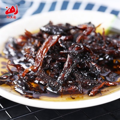 油鸡枞菌即食红土园厂家直销云南特产即食200g下饭菜瓶装蘑菇香辣图4