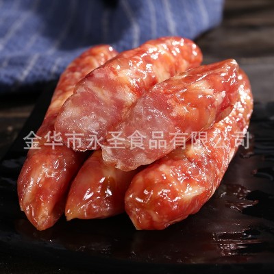 全肉广式腊肠腊肉金华农家土香肠咸甜味麻辣川味广味腊肠腊肉批发图2