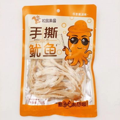 包邮碳烤手撕鱿鱼风琴鱿鱼炭烧鱿鱼小吃海味零食袋装鱿鱼丝批发图3