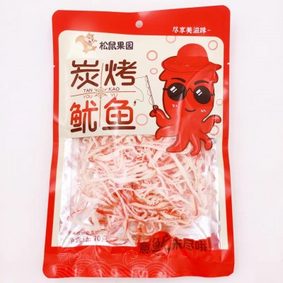 包邮碳烤手撕鱿鱼风琴鱿鱼炭烧鱿鱼小吃海味零食袋装鱿鱼丝批发图2