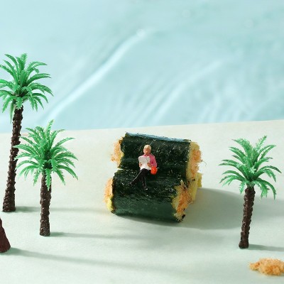 百草味海苔肉松蛋卷100g网红休闲办公零食夹心海苔脆图3