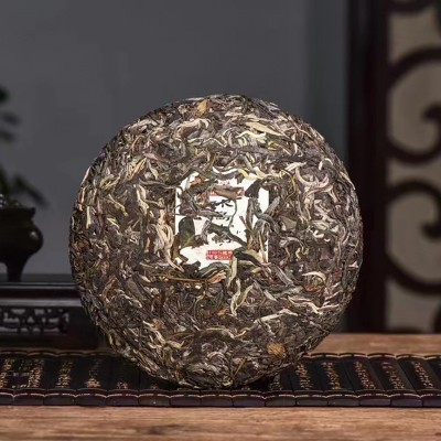 2017年 国饮茶厂 勐海冰岛古树云南七子饼普洱茶饼生茶357g图2