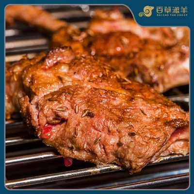 宁夏盐池滩羊肉 法式羊排 新鲜小切 鲜肉现切 羔羊排原切 百草滩羊厂家直销图2