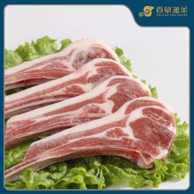 宁夏盐池滩羊肉 法式羊排 新鲜小切 鲜肉现切 羔羊排原切 百草滩羊厂家直销图4