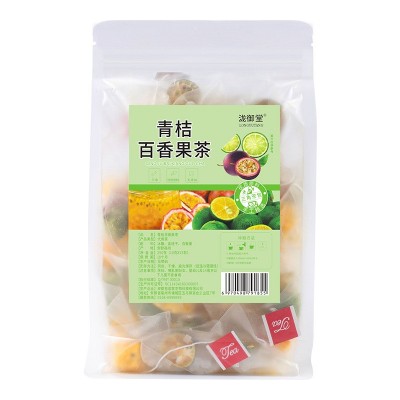 金桔百香果茶水果茶茶包冷泡茶袋装25包三角包抖音同款青桔柠檬茶图5