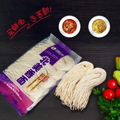 吉新北美香面餐饮批发配送外卖专用半干面食劲道手工鲜面条生湿面图3