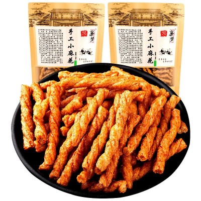 襄梦小麻花280g袋装歪小辫多口味海苔咪香酥网红零食甜辣代发图5