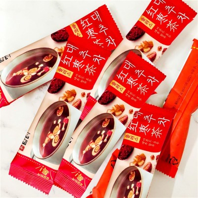 韩国丹特红枣茶小袋条装大枣茶速溶冲饮饮品15条225g批发一件代发 2盒起批图5
