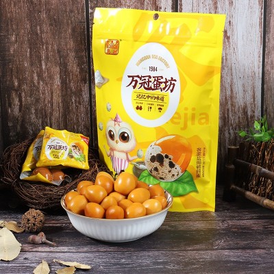 万冠客家盐焗鹌鹑蛋无壳熟食卤蛋 速食食品懒人食品广东厂家批发 2包起批图3