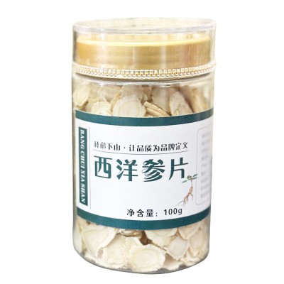 人参西洋参片 批发瓶装东北特产花旗参长白山整枝切片软枝西洋参图4
