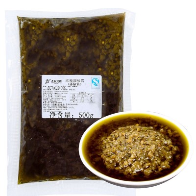 麻辣藤椒酱500g剁椒酱 蘸料调料 藤椒腌料 青椒酱批发厂家直销图5