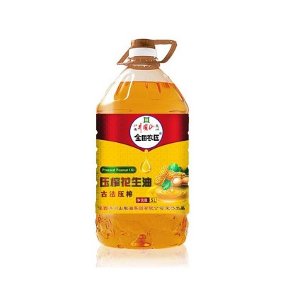 金田农匠花生油5L古法压榨一级纯正食用油工厂批发花生油图5
