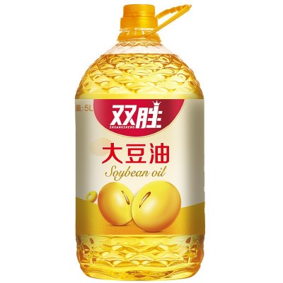 双胜5L桶装一级大豆油食用油物理浸出餐饮专用油商用批发用5L*4图5