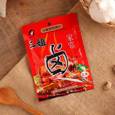 重庆二姐卤料整箱56g*50袋卤凉菜四川红卤白卤老卤家庭卤菜卤肉图4
