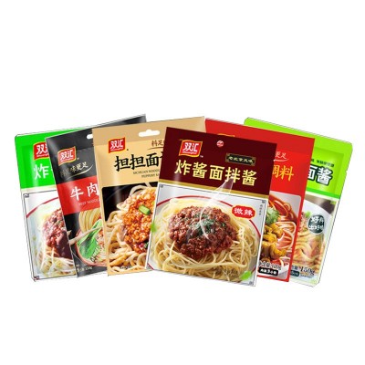 双汇拌面酱 150g×8袋 商用整箱老北京炸酱面葱油香辣担担面速食图5