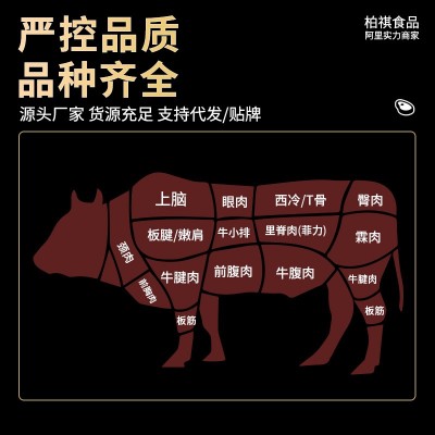 鲜切牛肉原切牛腿肉一斤装冷冻牛肉商火锅饭店用厂家批发图2