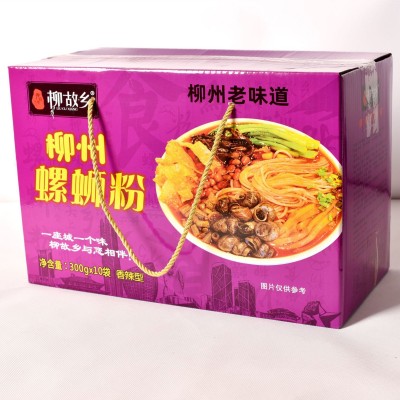 柳故乡螺蛳粉礼盒装 300g*10袋 广西柳州正宗螺丝粉 非酸辣粉包邮2箱起批图5